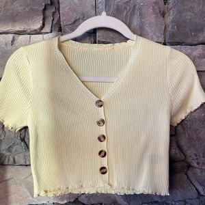 SHEIN yellow cardigan